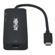 Kép 1/5 - TRIPP LITE USB-C adapter, multiport, 4K 60Hz HDMI, 3xUSB-A Port, 100W PD Charging, HDR, HDCP2.2, fekete