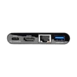 Kép 4/4 - TRIPP LITE USB-C adapter, multiport, 4K HDMI, USB-A Port, GbE, 60W PD töltés, HDCP, Black