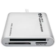 Kép 1/3 - TRIPP LITE adapter, SuperSpeed multi-drive memóriakártya olvasó/író, aluminium
