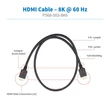 Kép 2/4 - TRIPP LITE kábel, HDMI, 8K 60 Hz, Dynamic HDR, 4:4:4, HDCP 2.2, fekete, M/M, 90cm