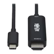 Kép 1/4 - TRIPP LITE kábel, aktív,  USB-C - HDMI, 4K 60 Hz, HDR, HDCP 2.2, DP 1,2 Alt mód, fekete, M/M, 1,8m