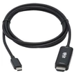 Kép 4/4 - TRIPP LITE kábel, aktív,  USB-C - HDMI, 4K 60 Hz, HDR, HDCP 2.2, DP 1,2 Alt mód, fekete, M/M, 1,8m