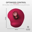 Kép 5/5 - TRUST Egéralátét 20429 (BigFoot Mouse Pad - red)