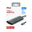 Kép 3/5 - TRUST Hétfunkciós USB-C többportos adapter 23775 (Dalyx 7-in-1 USB-C Multiport Adapter)
