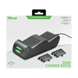 Kép 3/5 - TRUST Kettős töltő dokkoló 20406 (GXT 247 Duo Charging Dock for Xbox One)