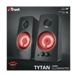 Kép 2/5 - TRUST Megvilágított 2.0 hangszórókészlet 21202 (GXT 608 Tytan Illuminated 2.0 Speaker Set)