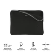 Kép 2/5 - TRUST Notebook/Tablet tok 21254 (Primo Soft Sleeve for 11.6" laptops & tablets - black)