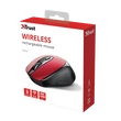 Kép 4/5 - TRUST Vezeték nélküli tölthető egér 24019 (Zaya Rechargeable Wireless Mouse - red)