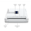 Kép 2/4 - UBiQUiTi Router + Access Point Dream Wall, DualBand 16x1000Mbps (12xPOE) + 1x10000Mbps SFP+, WiFi6, fehér - UDW