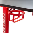 Kép 2/5 - WHITE SHARK FIRE SHADOW RGB gamer asztal fekete/piros