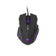Kép 1/5 - WHITE SHARK HANNIBAL-2 fekete gamer egér