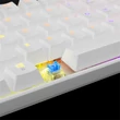 Kép 5/5 - WHITE SHARK SHINOBI mechanikus (blue switch) gamer billentyűzet, fehér (angol)