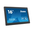 Kép 2/5 - iiyama 24/7 touch monitor, 15,6", 1920x1080, 16:9, 385cd, 28ms, 800:1,/HDMI, T1624MSC