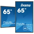 Kép 2/5 - iiyama Prolite 24/7 IPS LFD 64.5" LH6570UHB-B1, 3840x2160, 16:9, 700cd/m2, 8ms, HDMI/USB/RS232/LAN, pivot