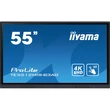 Kép 1/5 - iiyama touch IPS monitor, 55", 3840 x 2160, 16:9, 400cd, 8ms, 1200:1, VGA/HDMIx4/USB-C/USBx5/RJ45x3/RS-232c/IR
