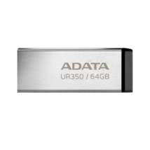 ADATA Pendrive 64GB, UR350 USB 3.2, fémházas, fekete