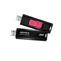 ADATA SSD Külső USB 3.2 1TB SC610, Fekete/Piros