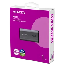 ADATA SSD Külső USB 3.2 1TB SE880 Elite, Szürke