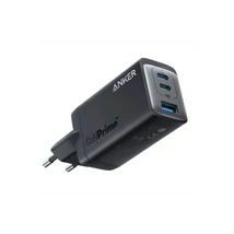 ANKER Hálózati Töltő, GaNPrime 65W, 3 port, 2xUSB-C + 1xUSB-A, PowerIQ 4.0, fekete - A2668311