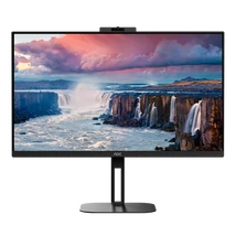 AOC IPS monitor 27" Q27V5CW/BK, 2560x1440, 16:9, 300 cd/m2, 1 ms, HDMI/DisplayPort/USBx4/USB-C, webkamera