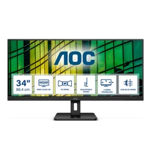 AOC monitor 34" U34E2M, 3440x1440, 21:9, 300cd/m2, 4ms, 2xHDMI/DisplayPort