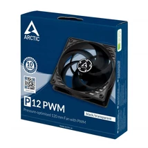 ARCTIC COOLING Rendszerhűtő Ventilátor P12 PWM Fekete, 12cm