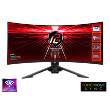 ASROCK PG34WQ15R3A Gaming Monitor 34" VA, 3440x1440, HDMI/Displayport, 2xUSB 3.0, 165Hz, HDR, Hajlított