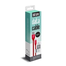 COLORWAY Kábel USB - Type-C 2,1 A, 1 m, piros (CW-CBUC003-RD)
