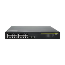 DCN Switch 250W PoE/PoE+ 16x10/100/1000Base-T + 2x100/1000Base-X SFP, 250 Watt PoE budget