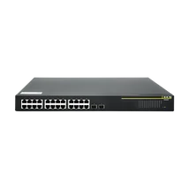 DCN Switch 370W PoE/PoE+ 24x10/100/1000Base-T + 2x1000Base-X SFP, 370 Watt PoE budget