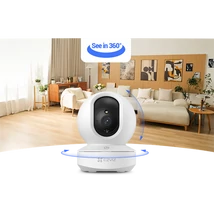 EZVIZ TY1 2K+ 4 MP beltéri kamera, 360°panoráma nézet, járőr mód, színes éjszakai kép, automata zoom, zajészlelés