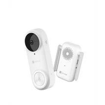 EZVIZ DB2, videós ajtócsengő készlet, 2K, 3MP, 176° kamerával,  WiFi, 5200mAh akku, PIR, IR, H.265, riasztó funkció
