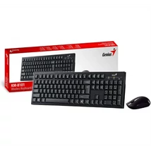 GENIUS Vezeték Nélküli Billentyűzet + egér KM-8101, USB fekete