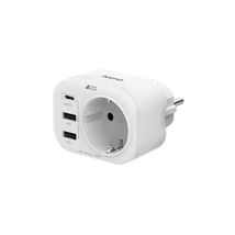 HAMA 223342, KONNEKTOR TÖLTŐADAPTERREL, 2 USB-A, 1 USB-C, "PD", 20W