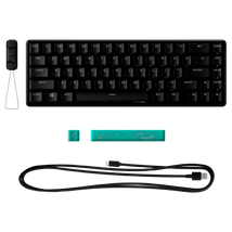 HP HYPERX vezetékes mechanikus gaming billentyűzet Alloy Origins 65 RGB türkiz switch - amerikai lokalizáció
