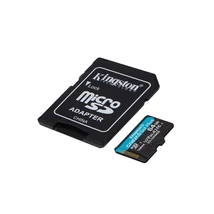 KINGSTON Memóriakártya MicroSDXC 64GB Canvas Go Plus Gen4 200R A2 U3 V30 + Adapter