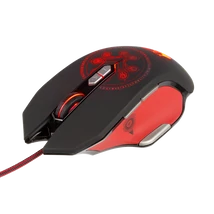 KONIX - DRAKKAR PC Heimdall Egér Vezetékes Gaming 4000DPI, Fekete-Piros