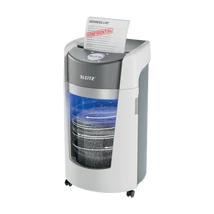 LEITZ IQ OptiMax Office P5 iratmegsemmisítő, 35L, fehér