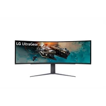 LG Ívelt Gaming 240Hz VA monitor 49" 49GR85DC, 5120x1440, 32:9, 450cd/m2, 1ms, 2xHDMI/DisplayPort/3xUSB