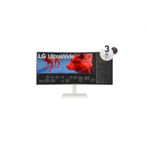 LG Ívelt IPS monitor 37.5" 38WR85QC-W, 3840x1600, 21:9, 450cd/m2, 1ms, 2xHDMI/DisplayPort/USB-C/USB, hangszóró