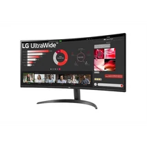 LG ívelt monitor 34" 34WR50QK, 3440x1440, 21:9, 300cd/m2, 5ms, HDMIx2/DisplayPort