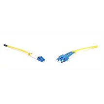 LINKEASY Duplex patch kábel  2 x SC/UPC + 2 x LC/UPC csatlakozóval, 3mm duplex core 9/125 LSZH, 1 m