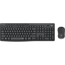 LOGITECH Billentyűzet + egér - MK295 Silent Vezeték Nélküli Combo Grafitszürke, HUN