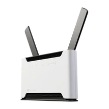 MIKROTIK Wireless Router DualBand, 4x1000Mbps+ 1x2,5Gbps, Chateau LTE18, 1xMicroSIM,Asztali -S53UG+5HaxD2HaxD-TC&EG18-EA