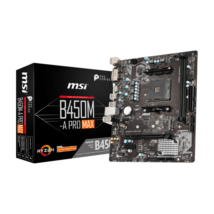 MSI Alaplap AM4 B450M-A PRO MAX AMD B450, mATX