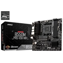 MSI Alaplap AM4 B550M PRO-VDH WIFI AMD B550M, mATX