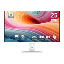 MSI Monitor Business PRO MP251W E2 24,5" FHD, 1920x1080, IPS, 120Hz, 1500:1 CR, 300cd/m2, 1ms, HDMI, DP, VGA, White