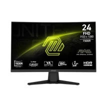 MSI Monitor GAMING MAG 244C Ívelt VA LED 23,6" FHD 1920x1080, 16:9, 3000:1 CR, 250cd/m2, 4ms, 180Hz, DP, HDMI