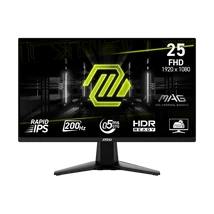 MSI Monitor GAMING MAG 255F E20 24,5" FHD Rapid IPS 1920x1080, 16:9, 200Hz, 1000:1, 0,5ms, 2x HDMI, DP, Black