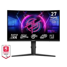 MSI Monitor GAMING MPG 275CQRXF Ívelt 27" Rapid VA WQHD 2560x1440, 16:9, 240Hz, 0,5ms, 4000:1, 2x HDMI, DP, USB-C, Black
